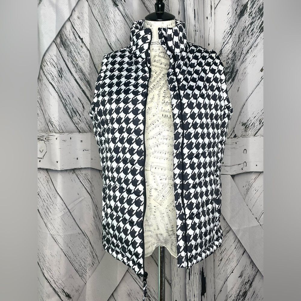 Jason Maxwell Cat Print Puffer Vest S - Picture 2 of 8